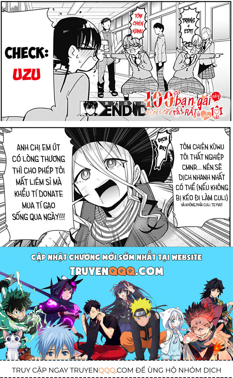 100 Cô Bạn Gái Này Rất, Rất, Rất, Rất, Rất Là Yêu Tôi Đó Chapter 71 - Trang 2