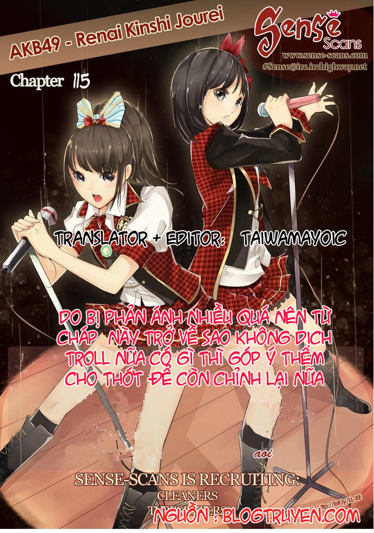 Akb49 – Renai Kinshi Jourei Chapter 115 - Trang 2