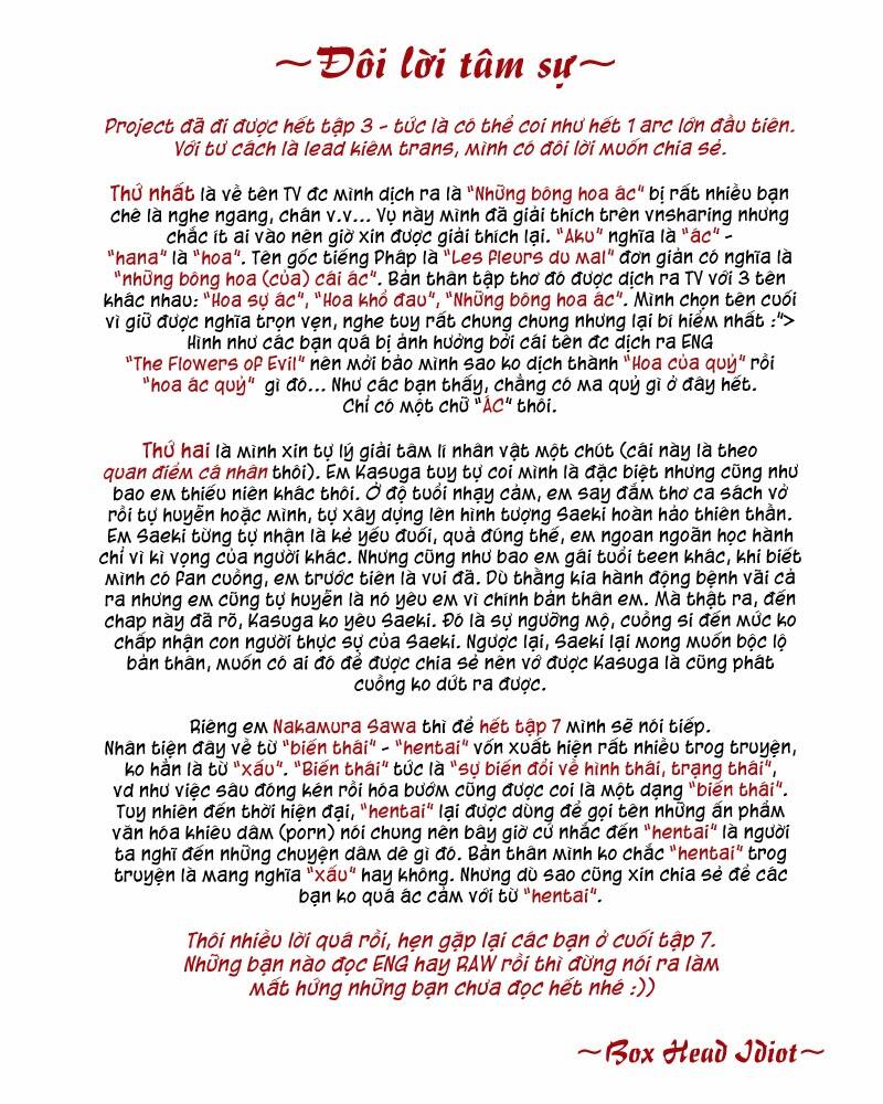 Aku No Hana – Những Bông Hoa Ác Chapter 17 - Trang 2