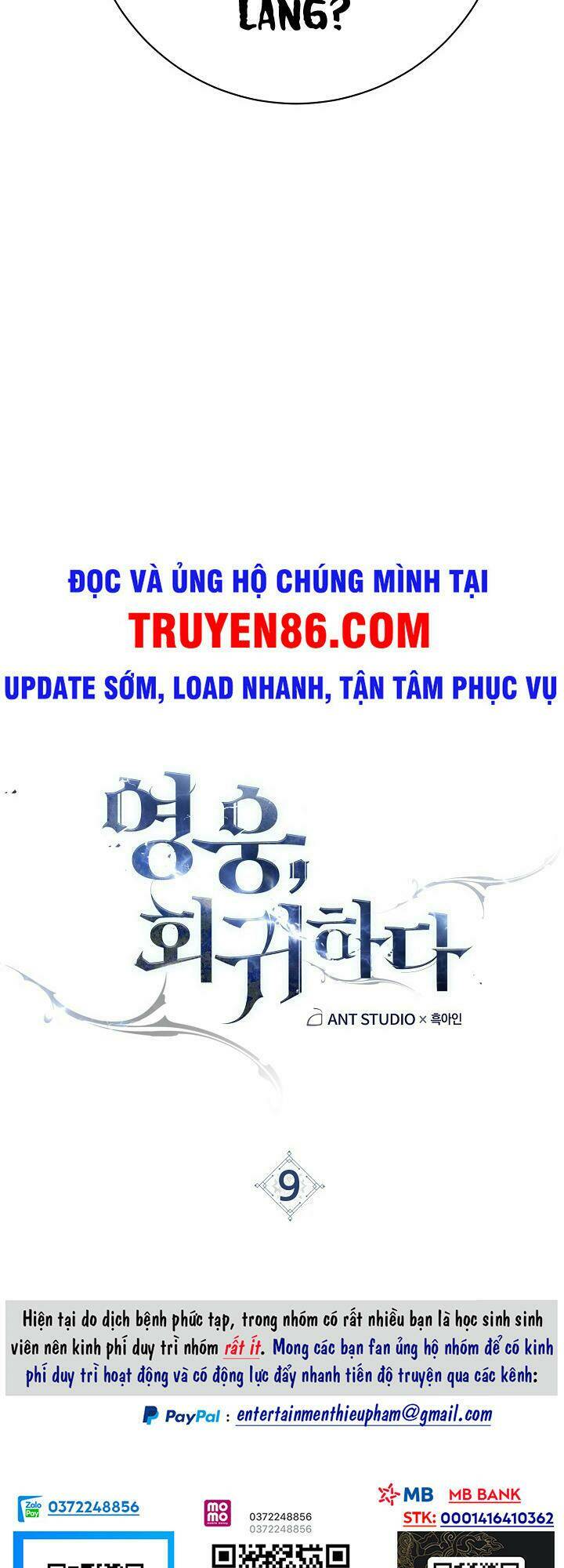 Anh Hùng Trở Lại Chapter 9 - Trang 2