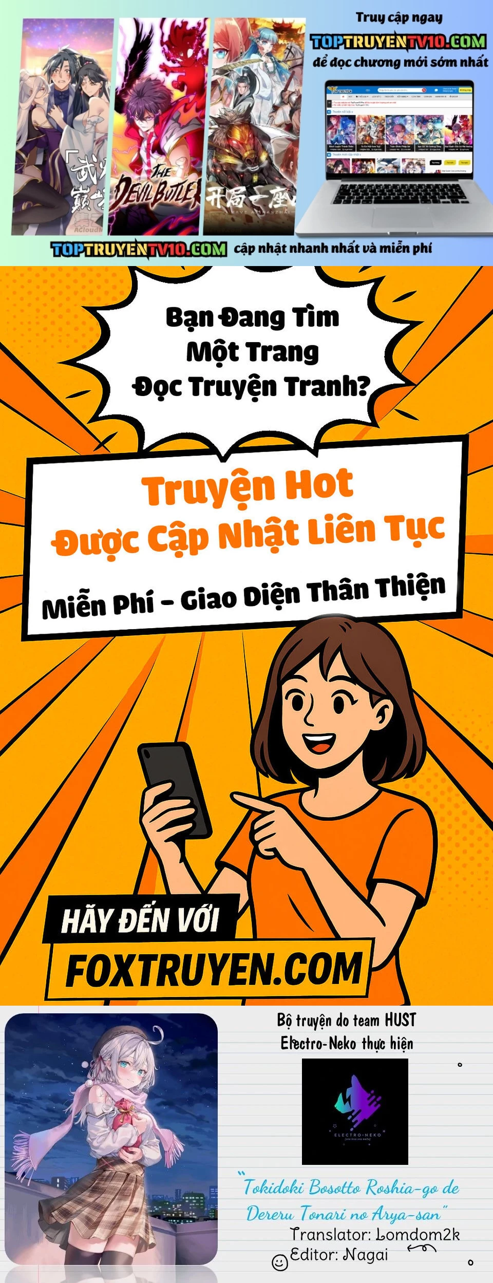 Arya Bàn Bên Thỉnh Thoảng Lại Trêu Ghẹo Tôi Bằng Tiếng Nga Chapter 67 - Trang 2