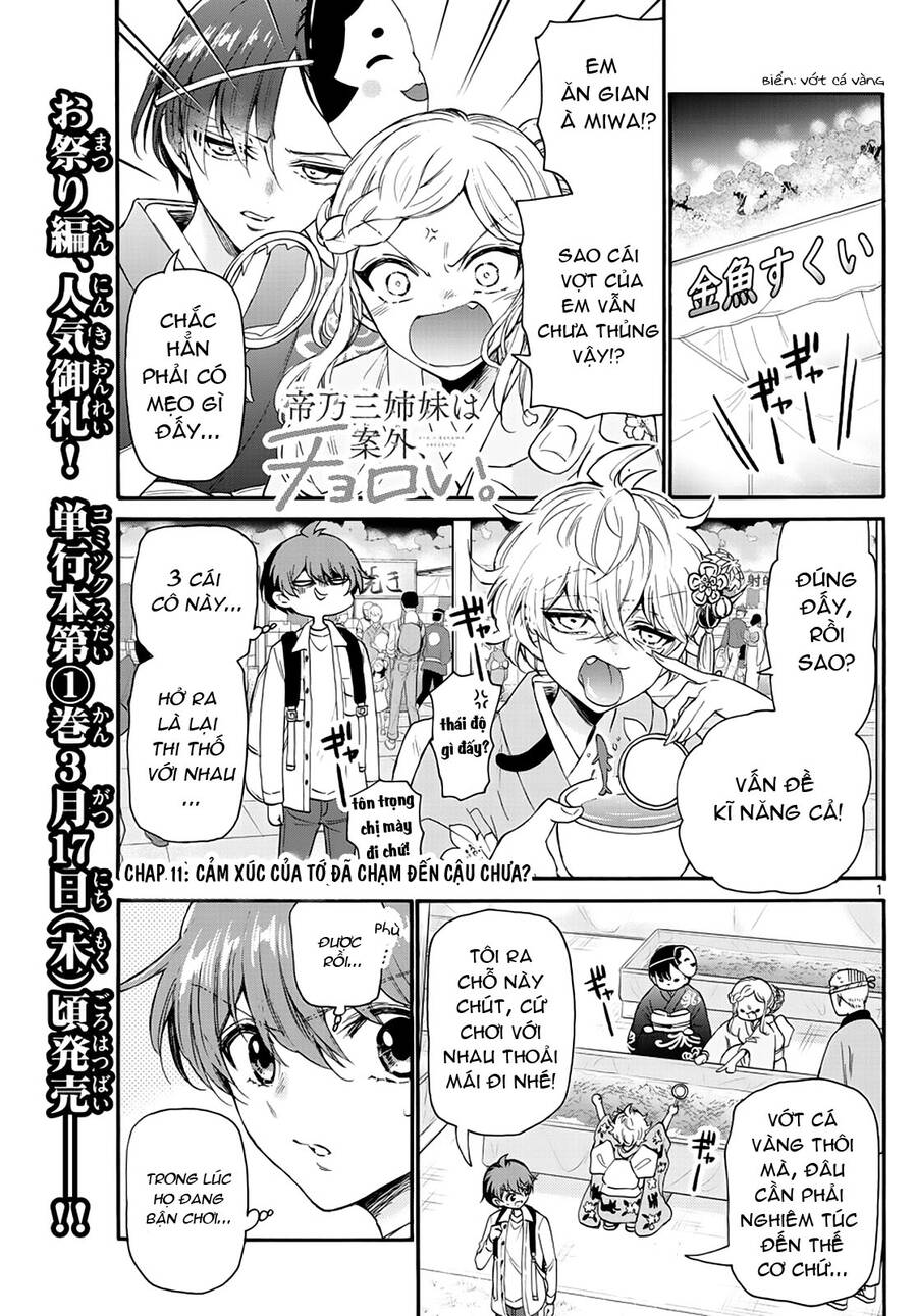 Ba Chị Em Nhà Mikadono Dễ Đối Phó Thật Đấy Chapter 11 - Trang 2