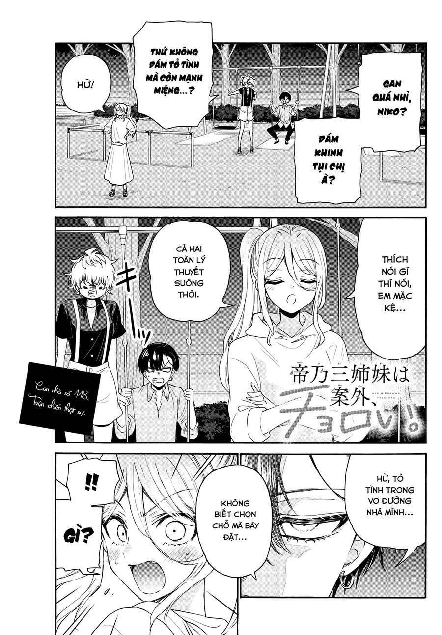 Ba Chị Em Nhà Mikadono Dễ Đối Phó Thật Đấy Chapter 118 - Trang 2