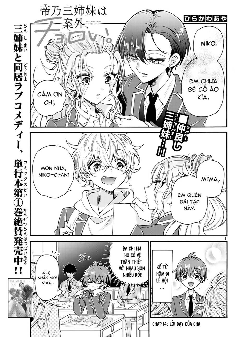 Ba Chị Em Nhà Mikadono Dễ Đối Phó Thật Đấy Chapter 14 - Trang 2