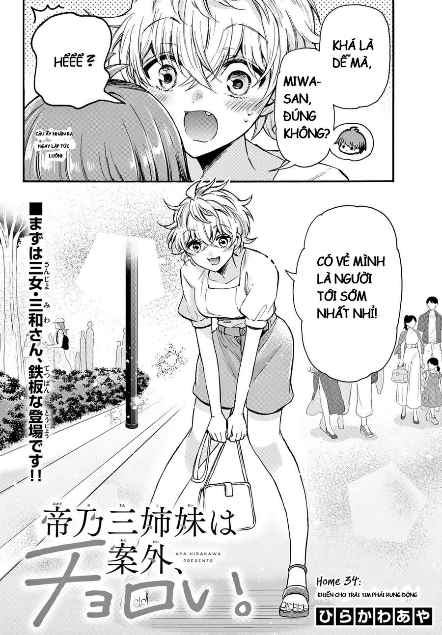 Ba Chị Em Nhà Mikadono Dễ Đối Phó Thật Đấy Chapter 34 - Trang 2