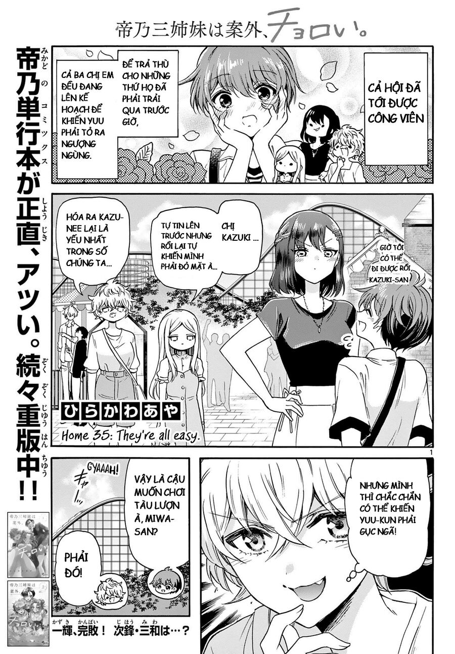 Ba Chị Em Nhà Mikadono Dễ Đối Phó Thật Đấy Chapter 35 - Trang 2