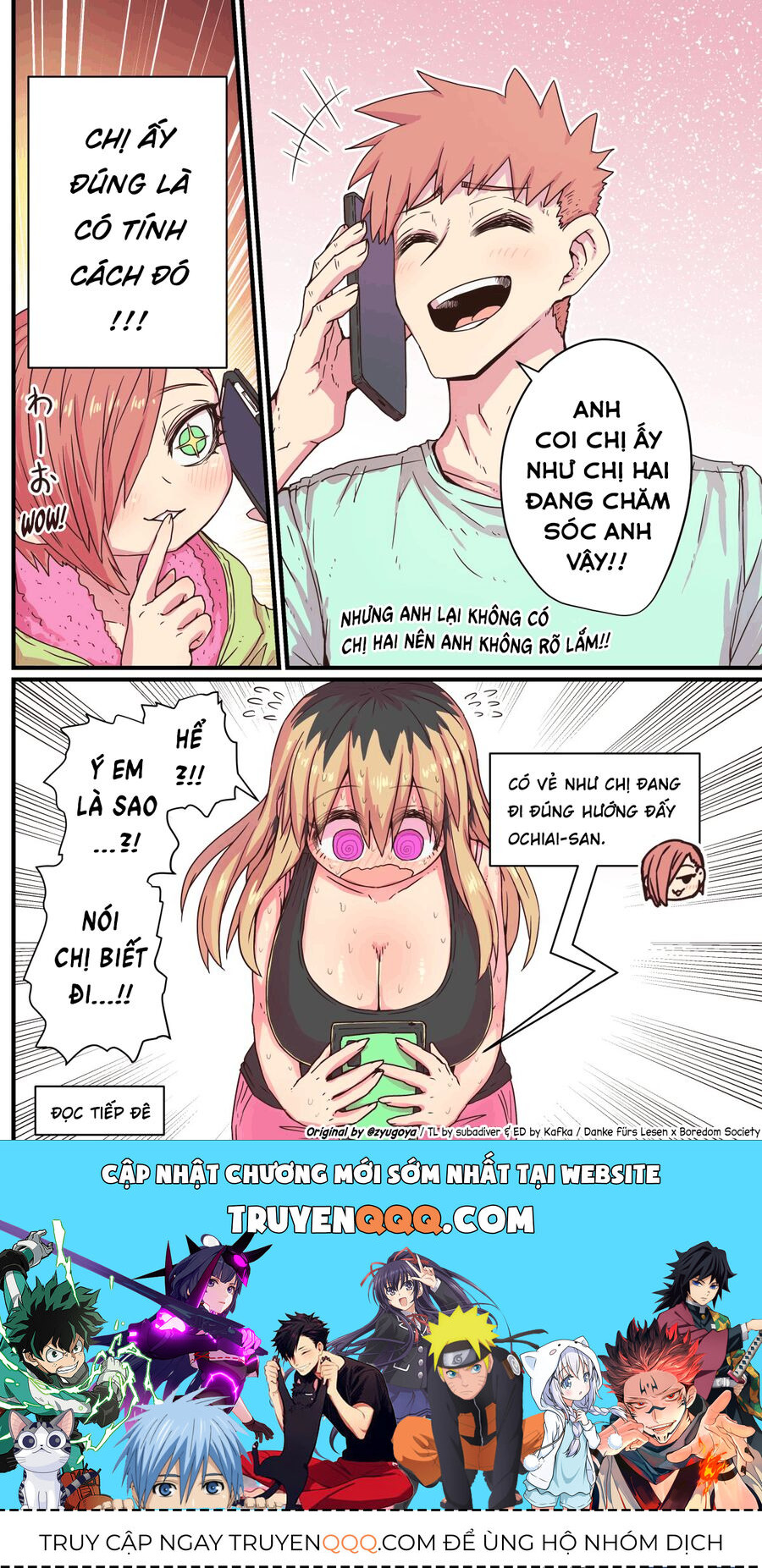 Bà Chị Goá Vợ Mít Ướt Nhà Bên Chapter 12 - Trang 2