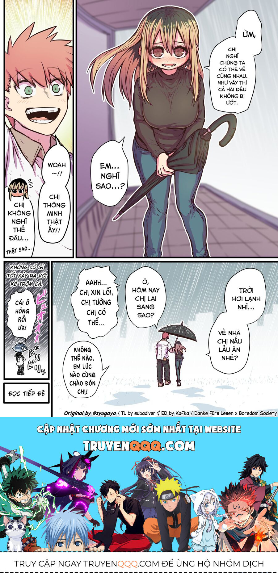 Bà Chị Goá Vợ Mít Ướt Nhà Bên Chapter 3 - Trang 2