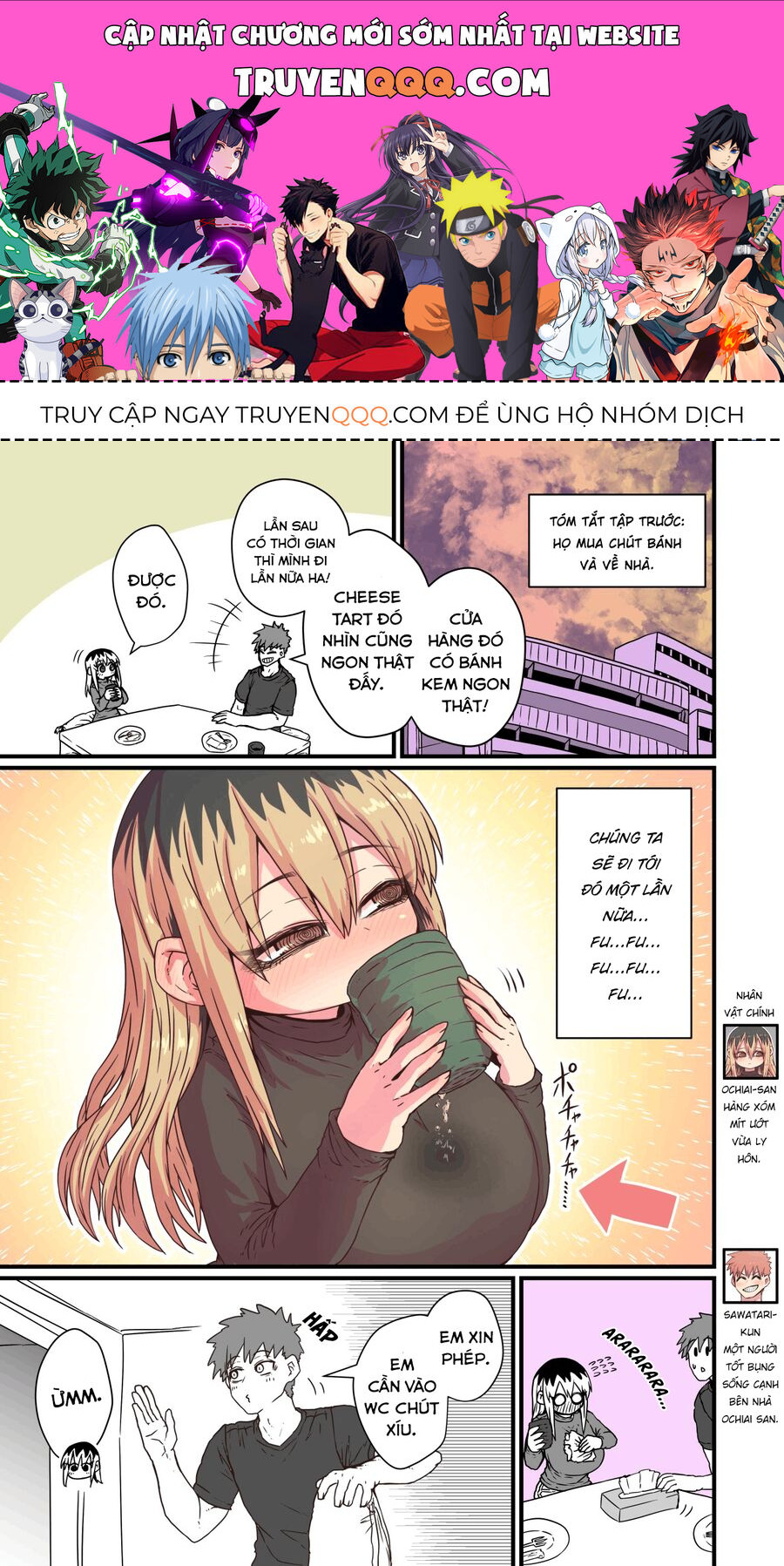 Bà Chị Goá Vợ Mít Ướt Nhà Bên Chapter 6 - Trang 2