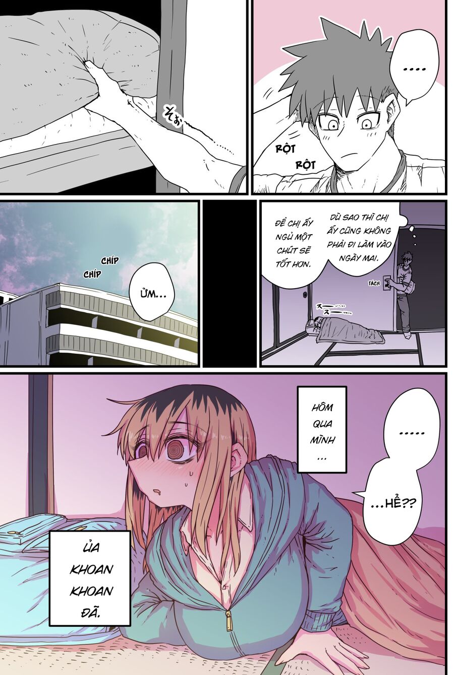Bà Chị Goá Vợ Mít Ướt Nhà Bên Chapter 9 - Trang 2