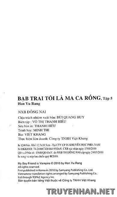 Bạn Trai Tôi Là Ma Cà Rồng Chapter 25 - Trang 2