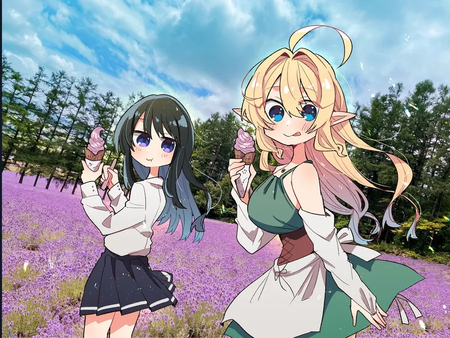 Bánh Ngọt, Elf, Và Nữ Sinh Trung Học Chapter 16.5 - Trang 2