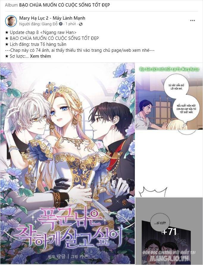Bạo Chúa Muốn Có Cuộc Sống Tốt Đẹp Chapter 8.1 - Trang 2