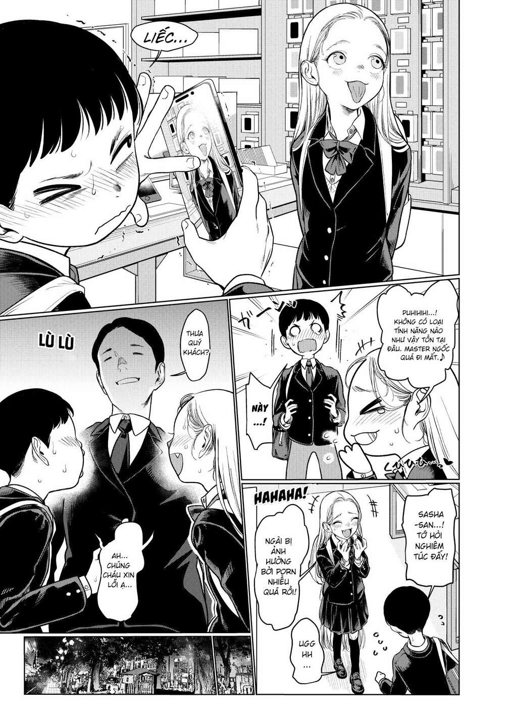 Bé Sơ Trung Sasha Và Thằng Bạn Otaku Cùng Lớp Chapter 12 - Trang 2