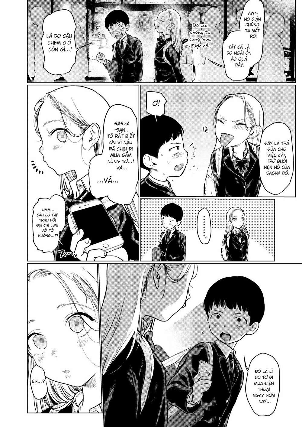 Bé Sơ Trung Sasha Và Thằng Bạn Otaku Cùng Lớp Chapter 12 - Trang 2