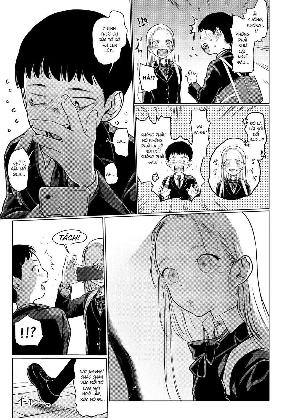 Bé Sơ Trung Sasha Và Thằng Bạn Otaku Cùng Lớp Chapter 12 - Trang 2