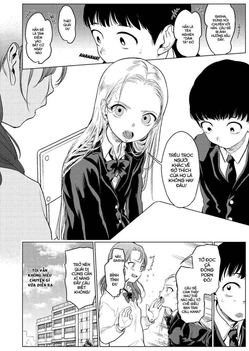 Bé Sơ Trung Sasha Và Thằng Bạn Otaku Cùng Lớp Chapter 2 - Trang 2