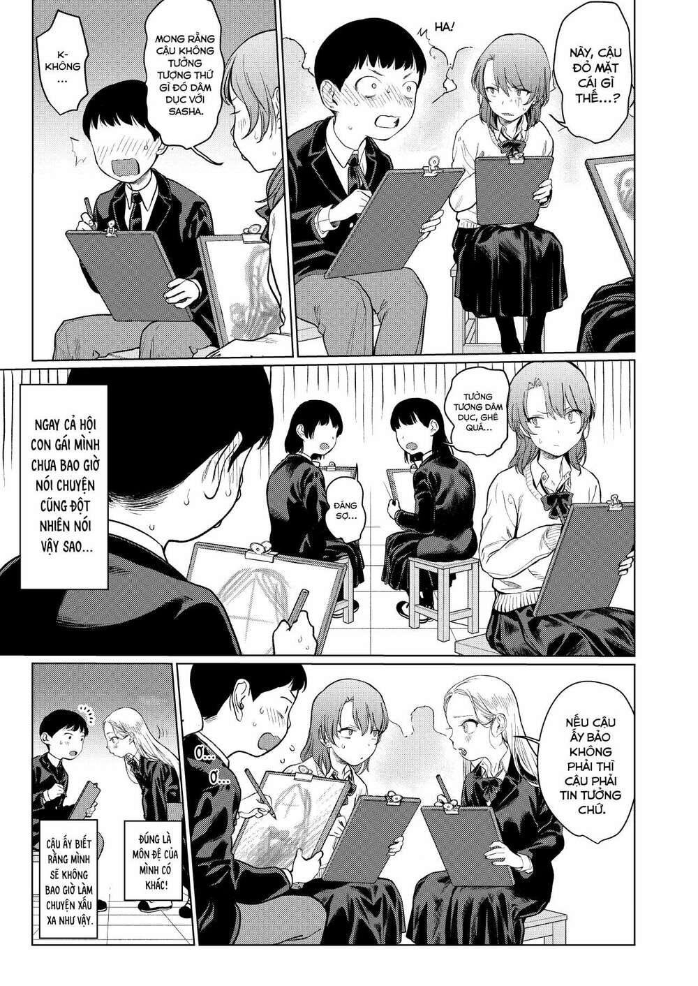 Bé Sơ Trung Sasha Và Thằng Bạn Otaku Cùng Lớp Chapter 8 - Trang 2