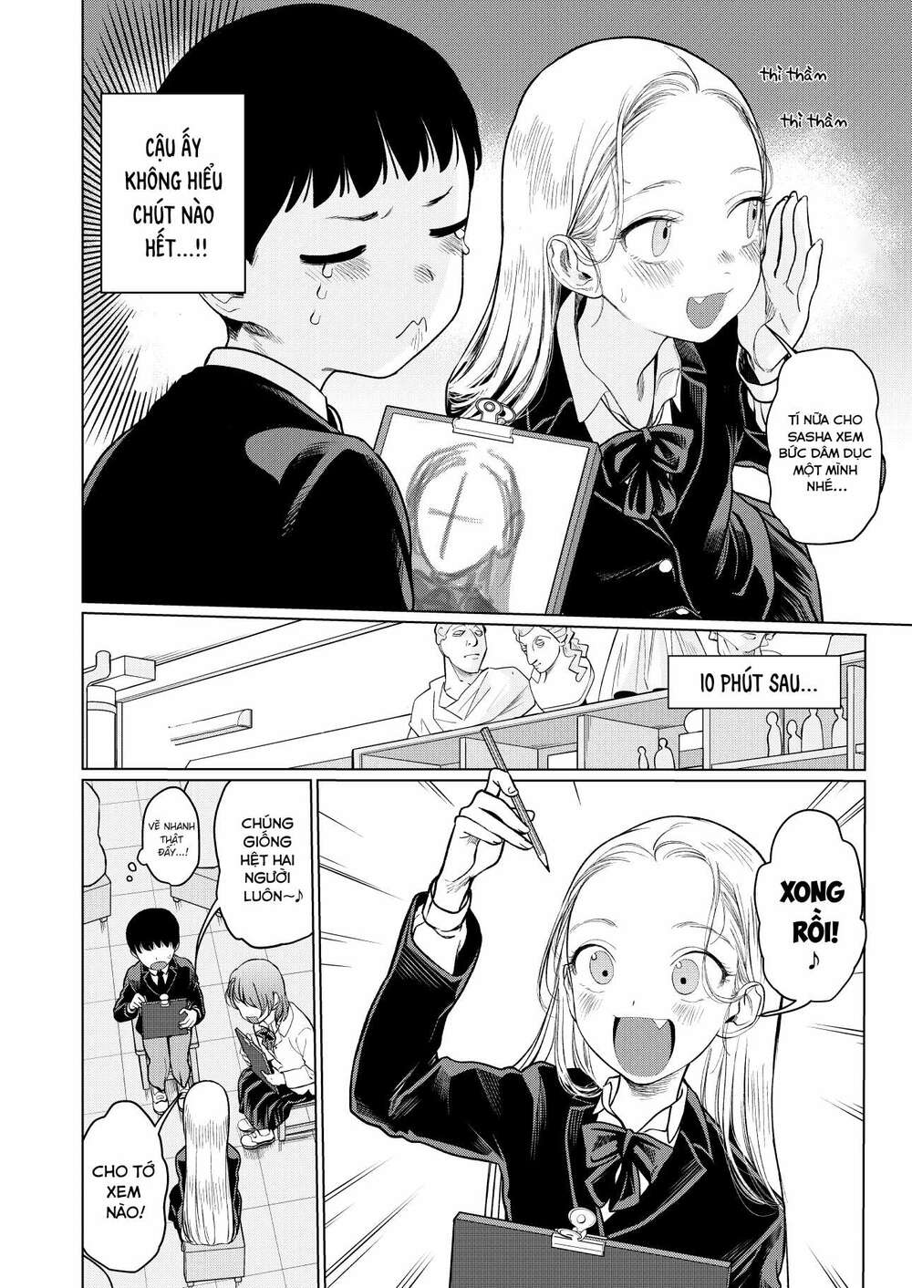 Bé Sơ Trung Sasha Và Thằng Bạn Otaku Cùng Lớp Chapter 8 - Trang 2