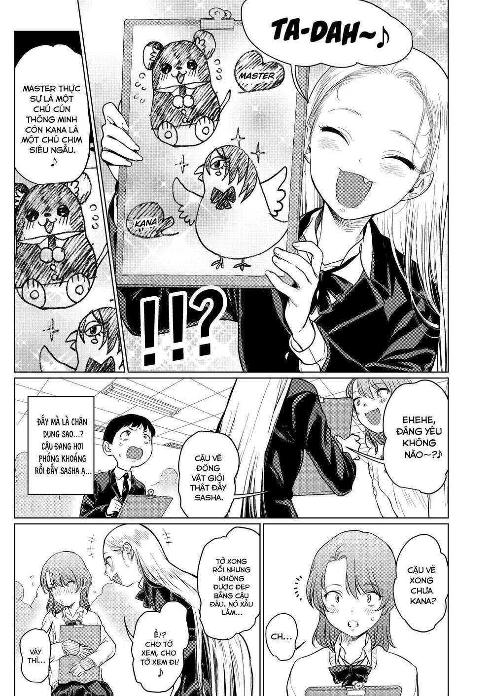 Bé Sơ Trung Sasha Và Thằng Bạn Otaku Cùng Lớp Chapter 8 - Trang 2