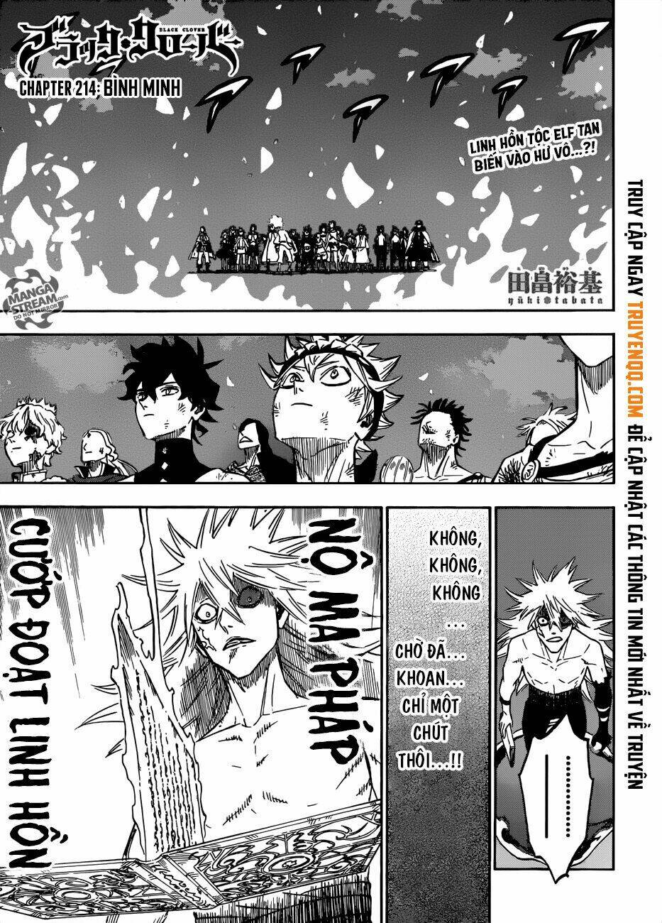 Black Clover – Pháp Sư Không Phép Thuật Chapter 214 - Trang 2