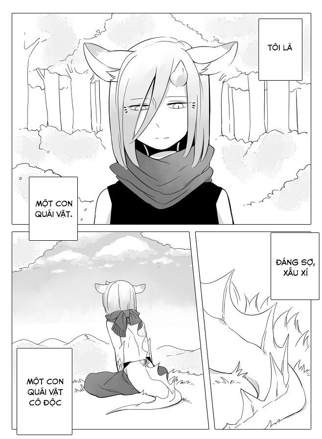 Bocchi Kaibutsu To Moumoku Shoujo Chapter 1 - Trang 2