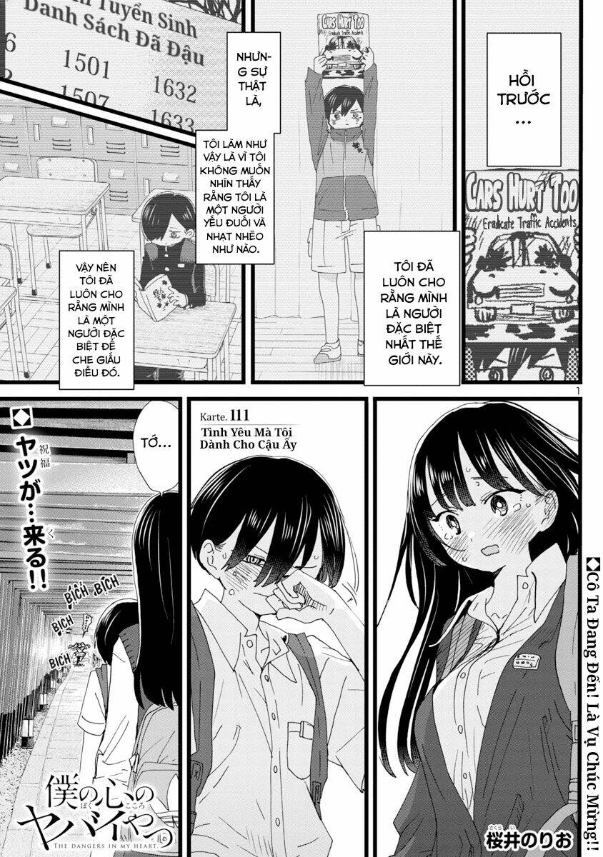 Boku No Kokoro No Yabai Yatsu Chapter 111 - Trang 2