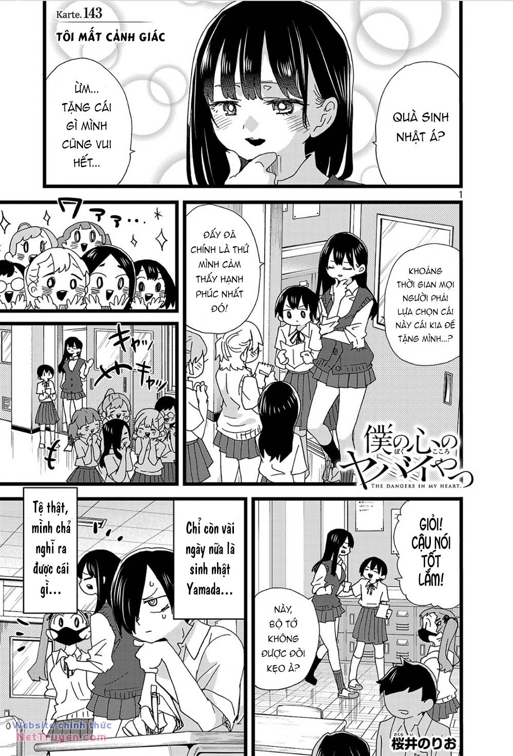 Boku No Kokoro No Yabai Yatsu Chapter 143 - Trang 2