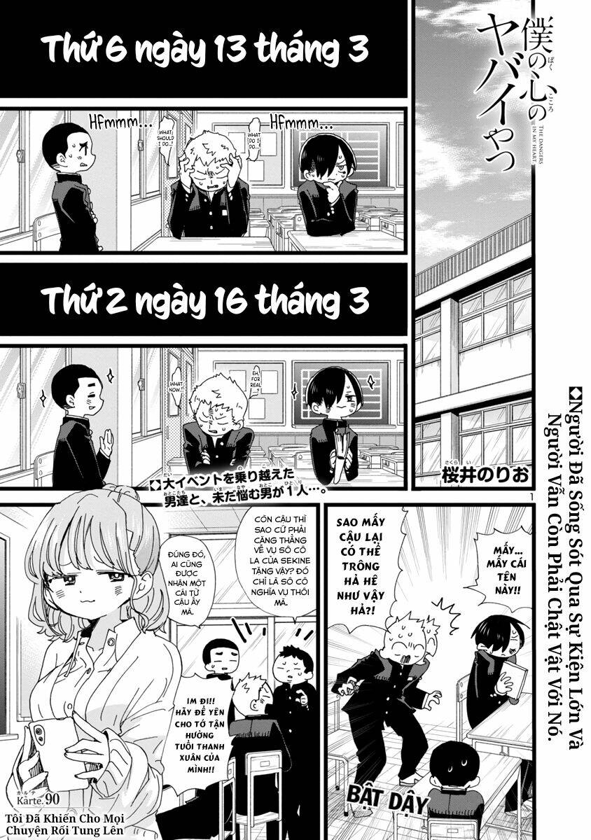 Boku No Kokoro No Yabai Yatsu Chapter 90 - Trang 2