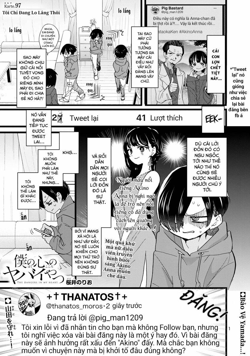 Boku No Kokoro No Yabai Yatsu Chapter 97 - Trang 2