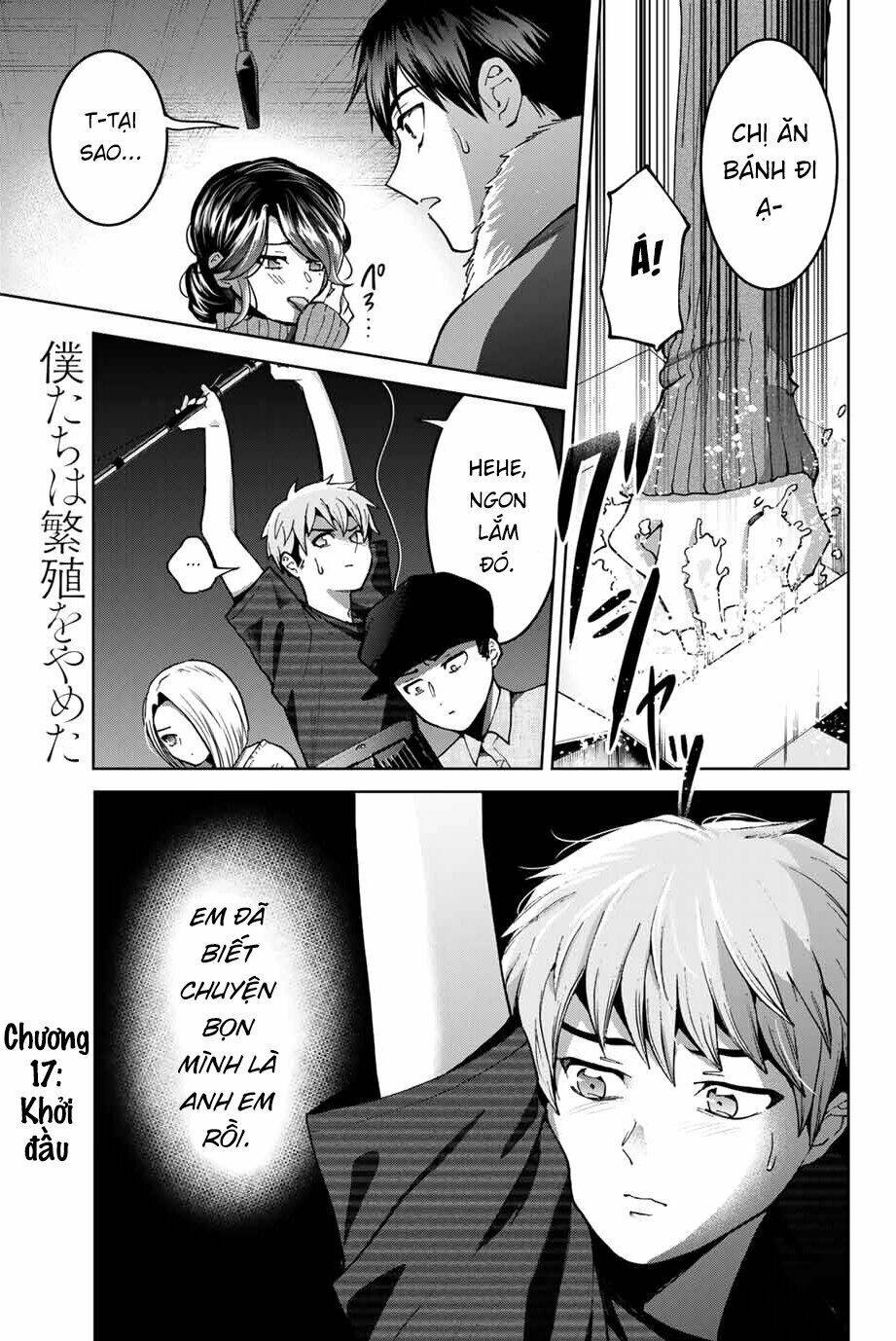 Bokutachi Wa Hanshoku Wo Yameta Chapter 17 - Trang 2