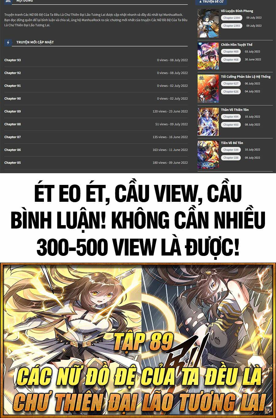 Các Nữ Đồ Đệ Của Ta Đều Là Chư Thiên Đại Lão Tương Lai Chapter 89 - Trang 2