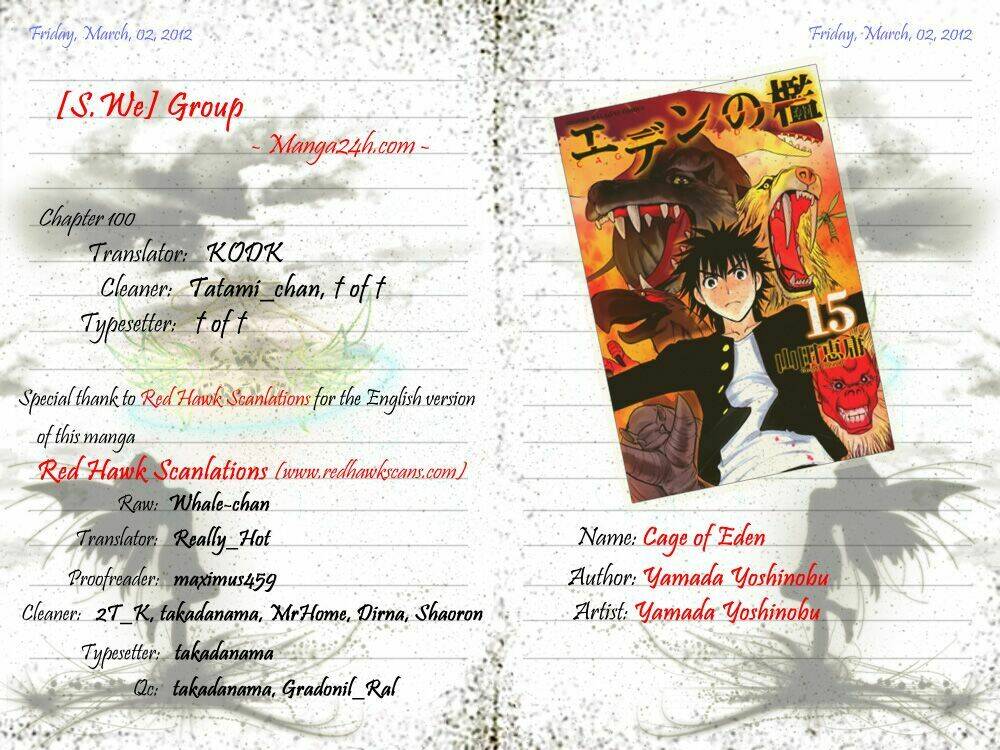 Cage Of Eden Chapter 100 - Trang 2