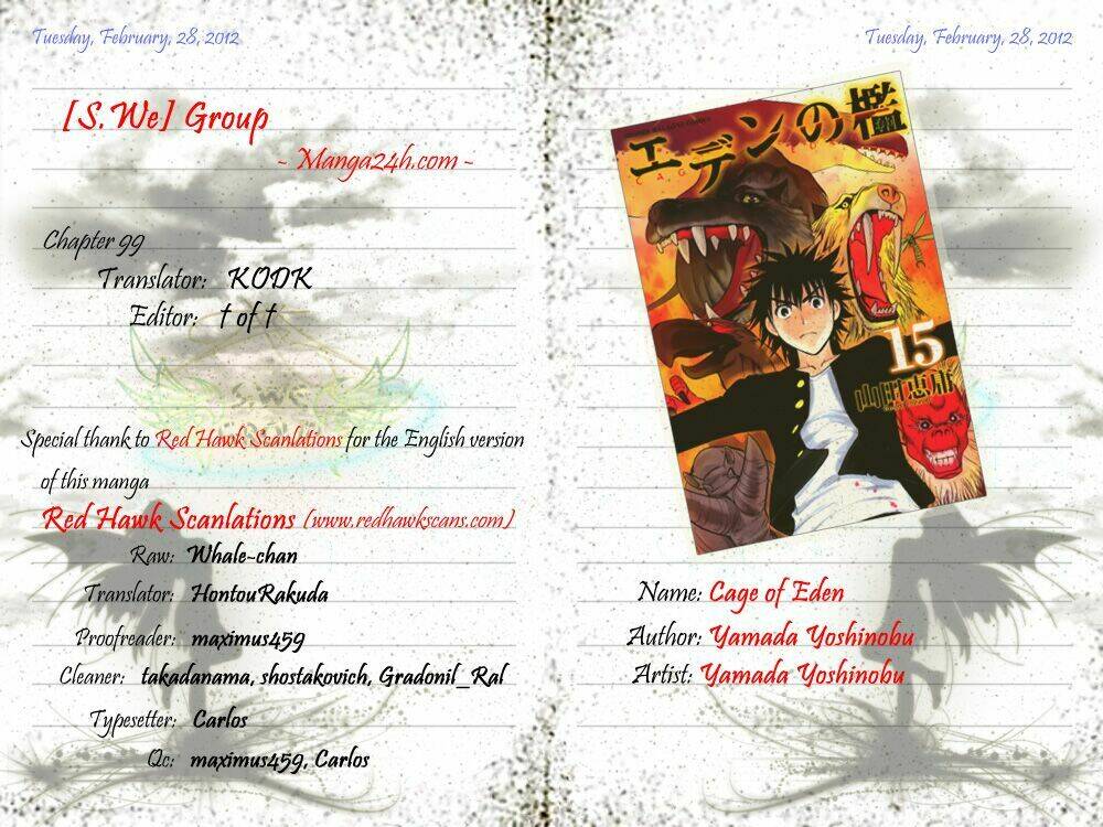 Cage Of Eden Chapter 99 - Trang 2
