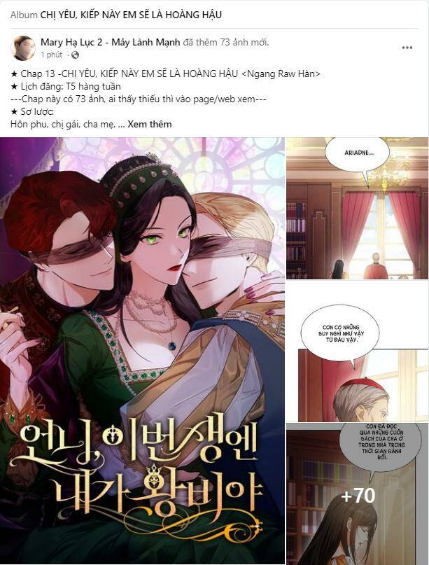 Chị Gái À, Kiếp Này Em Chính Là Nữ Hoàng Chapter 13.1 - Trang 2