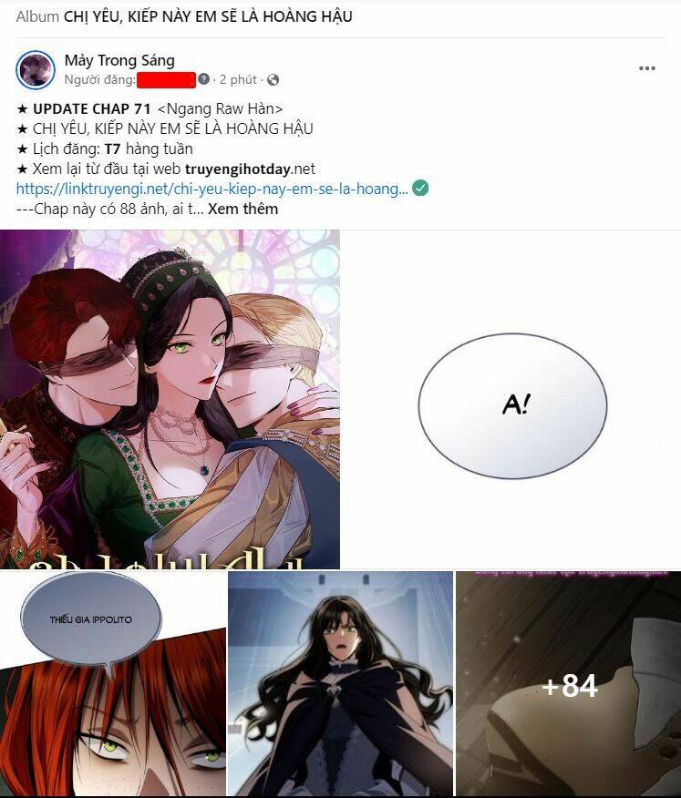 Chị Gái À, Kiếp Này Em Chính Là Nữ Hoàng Chapter 71.1 - Trang 2
