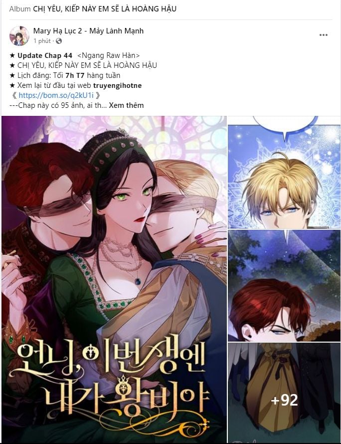 Chị Yêu, Kiếp Này Em Sẽ Là Hoàng Hậu Chapter 44.1 - Trang 2