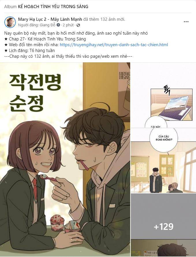 Chiến Lược: Tình Yêu Trong Sáng Chapter 27.1 - Trang 2