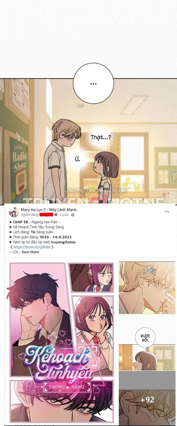 Chiến Lược: Tình Yêu Trong Sáng Chapter 58.1 - Trang 2