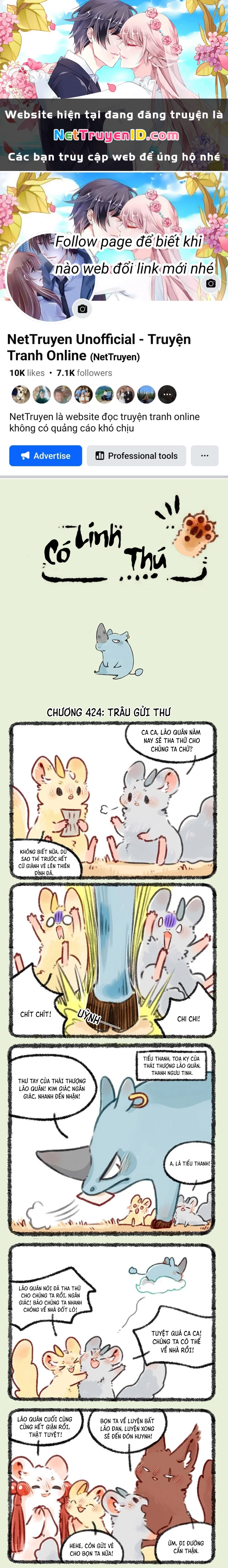 Có Linh Thú Chapter 424 - Trang 2