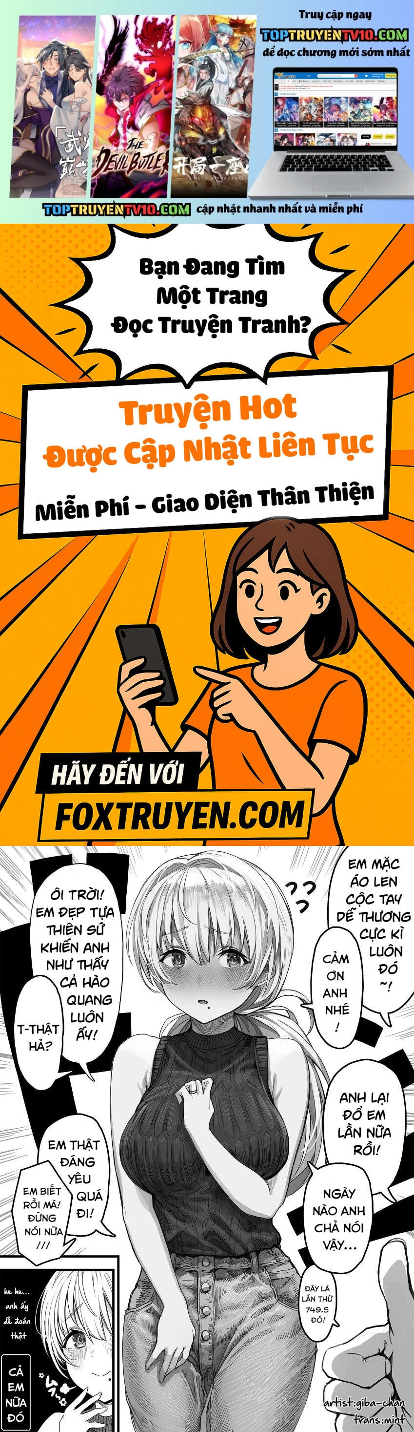 Cuộc Sống Thường Nhật Cùng Cô Vợ Đảm Đang Của Tôi Chapter 18 - Trang 2