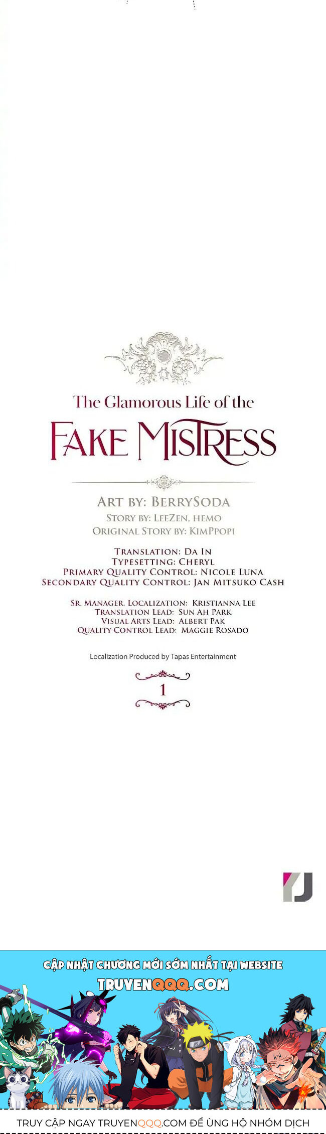 Cuộc Sống Xa Hoa Của Cô Nhân Tình Giả Chapter 1 - Trang 2