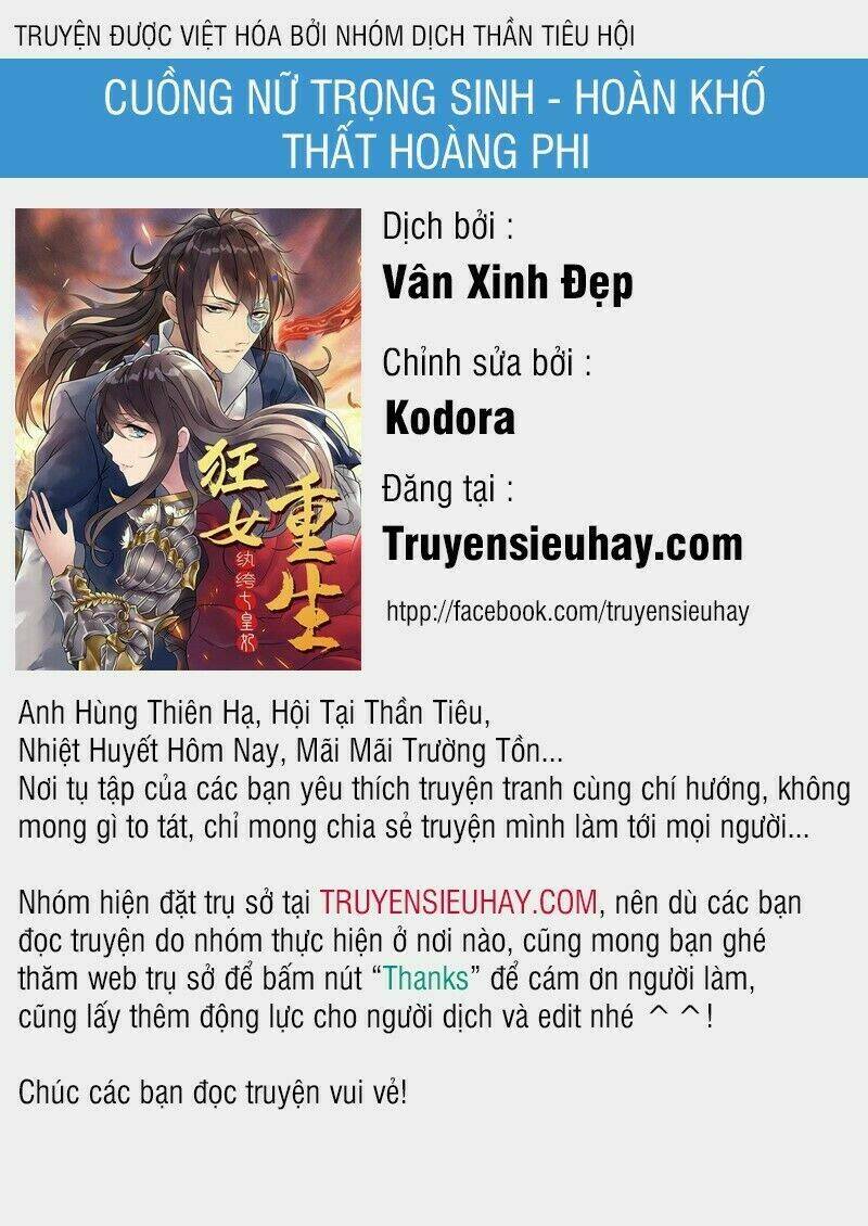 Cuồng Nữ Trọng Sinh – Hoàn Khố Thất Hoàng Phi Chapter 92 - Trang 2