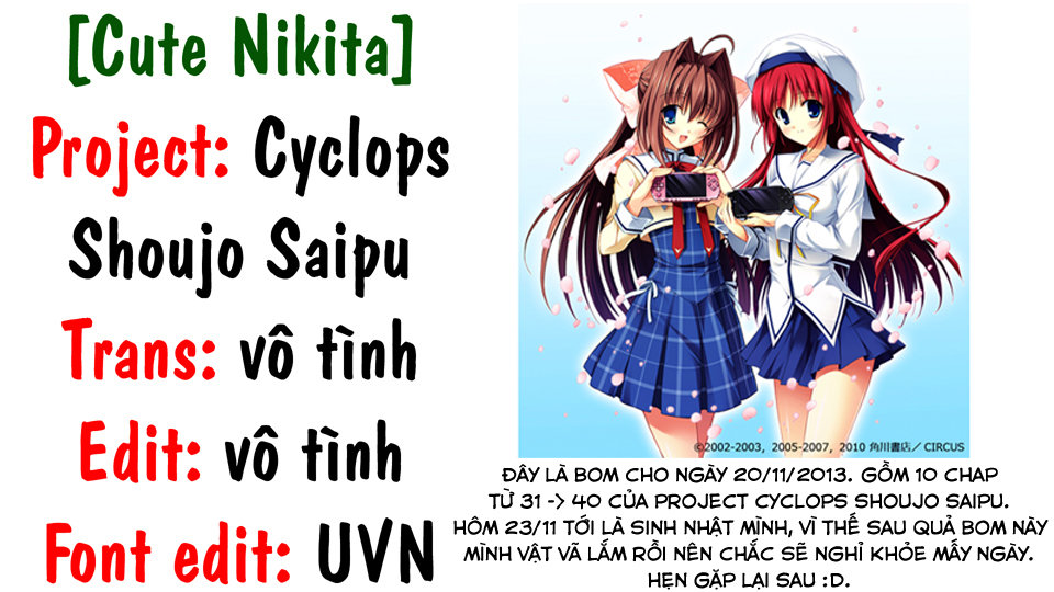 Cyclops Shoujo Saipu Chapter 38 - Trang 2