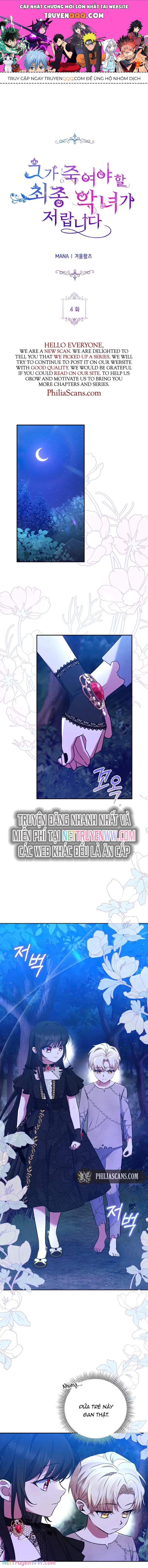 Đại Phản Diện Mà Nam Chính Phải Giết Là Tôi. Chapter 4 - Trang 2