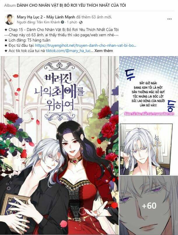 Dành Cho Nhân Vật Bị Bỏ Rơi Yêu Thích Nhất Của Tôi Chapter 14.2 - Trang 2