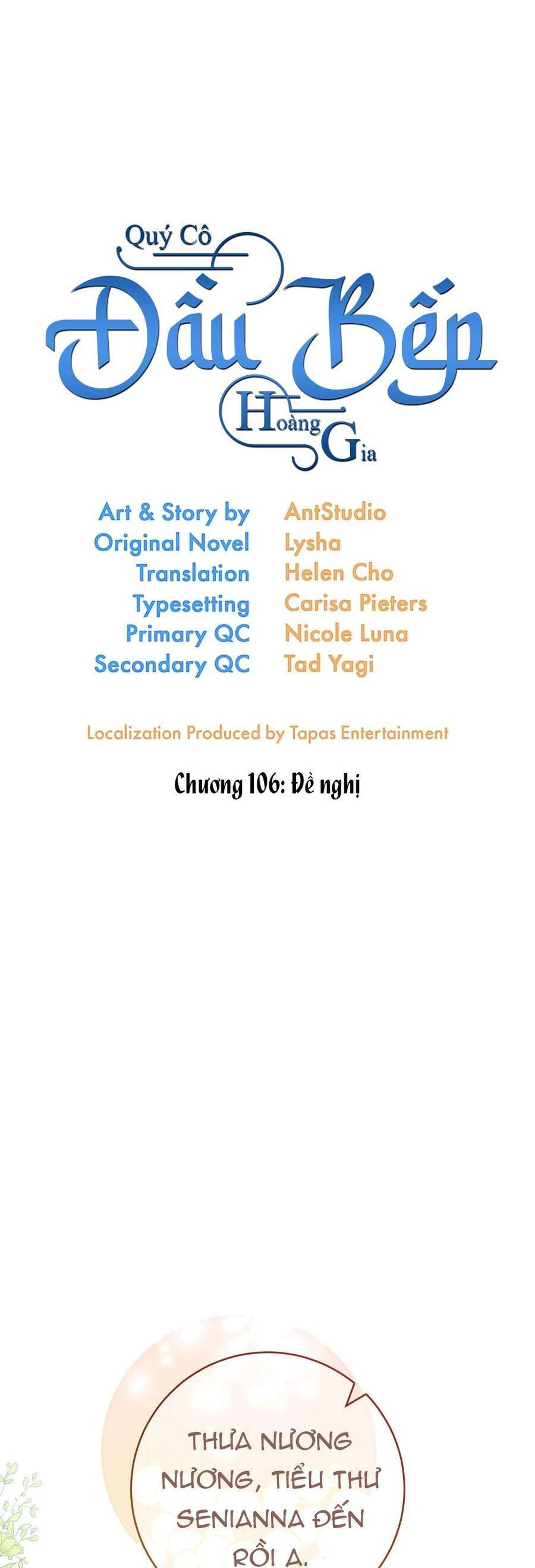 Đầu Bếp Hoàng Gia Chapter 106 - Trang 2