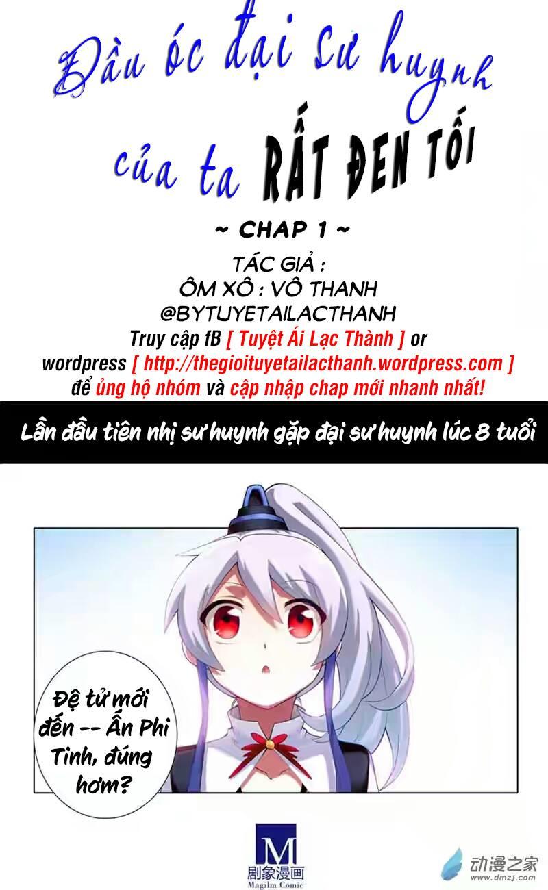 Đầu Óc Đại Sư Huynh Của Ta Rất Đen Tối Chapter 1 - Trang 2