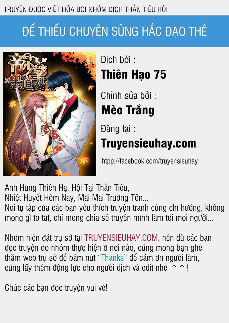 Đế Thiếu Chuyên Sủng Hắc Đạo Thê Chapter 1 - Trang 2
