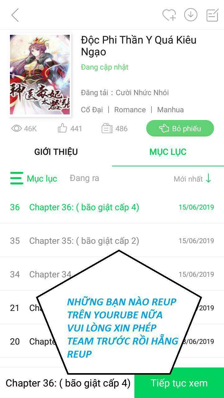 Độc Phi Thần Y Quá Kiêu Ngạo Chapter 37 - Trang 2